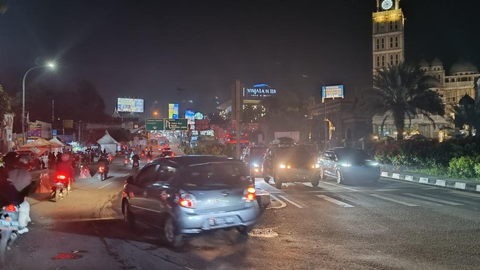 One way di Puncak Bogor berakhir