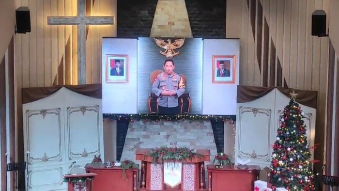 Video Ucapan Selamat Natal Kapolri Ditayangkan di Seluruh Gereja Setiabudi Jaksel