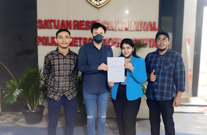 Animal Defenders Indonesia lapor ke polisi soal anjing kecil bernama Chloe yang diduga dijagal di rumah makan kawasan Tangerang. (Dokumentasi Istimewa)