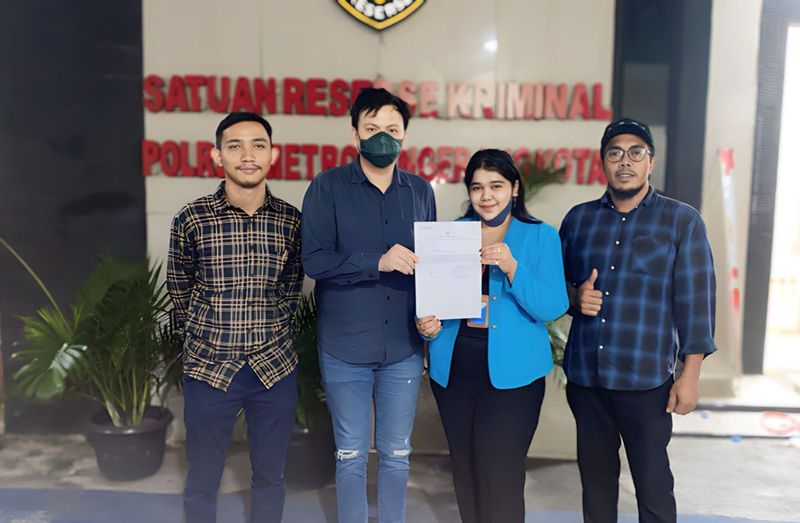 Animal Defenders Indonesia lapor ke polisi soal anjing kecil bernama Chloe yang diduga dijagal di rumah makan kawasan Tangerang. (Dokumentasi Istimewa)