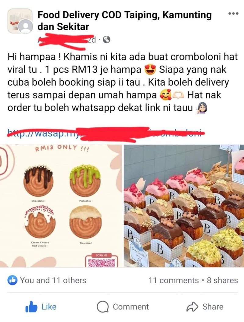 Beli Cromboloni Rp 43 Ribu, Pelanggan Ini Kecewa dengan Penampilan Zonk