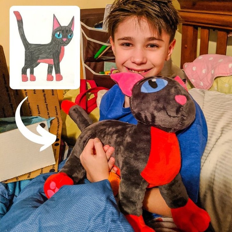 Keren! Gambar Anak-anak Ini Dibikin Boneka Sungguhan