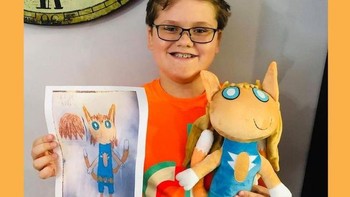 Dari gambar di kertas menjadi boneka yang lucu. Foto: Brightside  