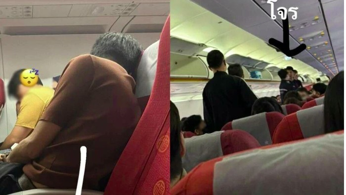 Penumpang mencuri di pesawat