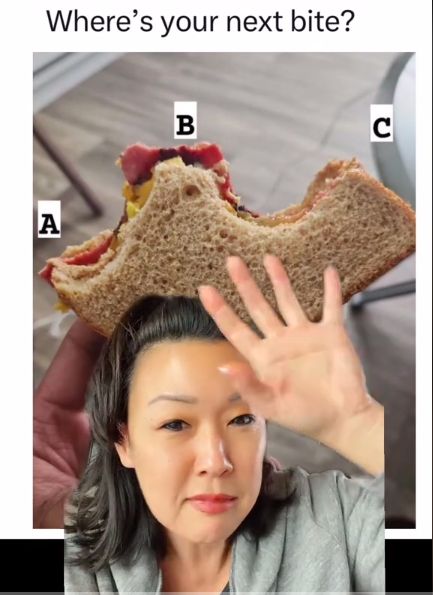 Perdebatan cara makan sandwich