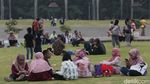 Suasana Libur Natal di Monas yang Kian Ramai