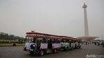 Suasana Libur Natal di Monas yang Kian Ramai