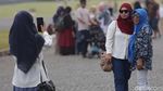 Suasana Libur Natal di Monas yang Kian Ramai