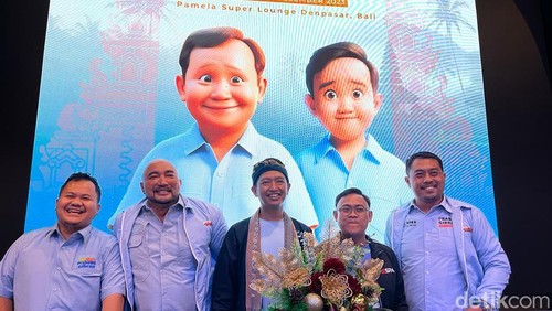 Komando TKN Fanta Prabowo-Gibran, Muhammad Arief Rasyid Hasan saat rapat konsolidasi TKD Fanta Bali bersama elemen pemilih muda di Bali, Denpasar, Selasa (26/12/2023).