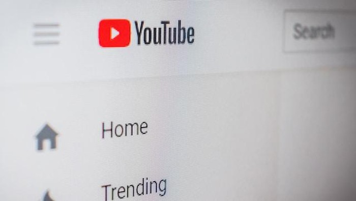 Aplikasi YouTube.