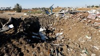 Aksi itu dilakukan usai terjadi serangan pesawat tak berawak di pangkalan udara Erbil di Irak pada Senin pagi yang menyebabkan tiga anggota militer AS terluka, dan salah seorang di antaranya masih dalam kondisi kritis hingga kini.  