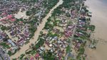 Penampakan Banjir di Aceh Utara, Halaman Masjid Raya Ikut Terendam