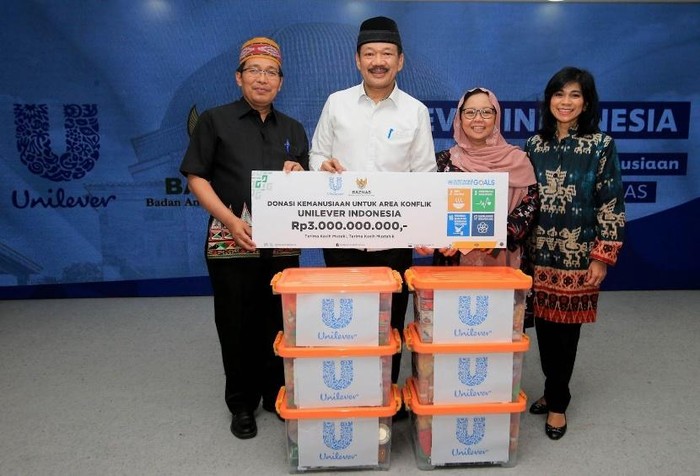 BAZNAS Terima Bantuan Kemanusiaan Rp 3 M dari Unilever Indonesia