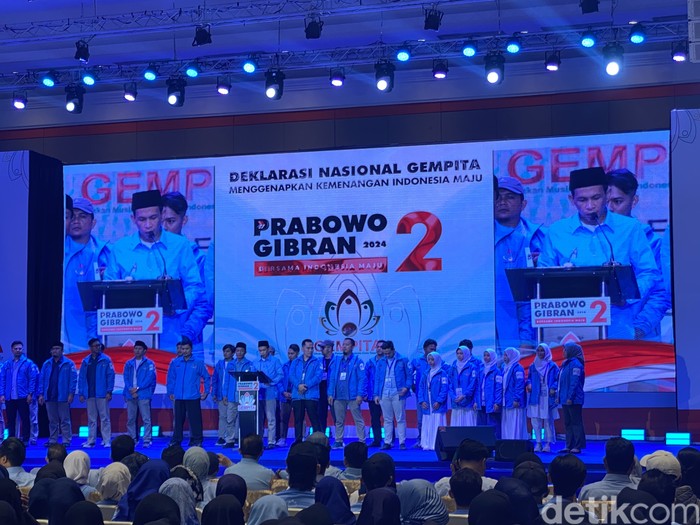 Deklarasi dukungan dari Gempita untuk Prabowo di Bandung. (Devi Puspitasari/detikcom)