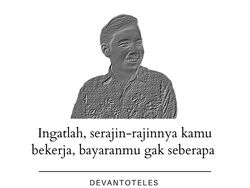 Quotes Kocak Devan Demotivator Yulio, Tetap Menyerah, Jangan Semangat!