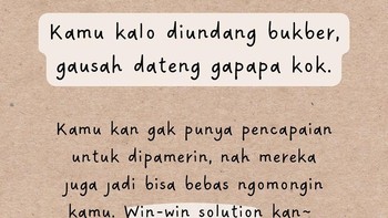 Bukber ada atau nggak ada kamu, bakalan nggak ada bedanya. Foto: Instagram/semakindidevan