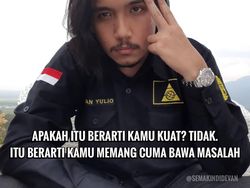 Quotes Kocak Devan Demotivator Yulio, Tetap Menyerah, Jangan Semangat!