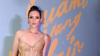 Saat gala premiere ini, Elvira mengenakan gaun hasil stylist Elco Frebliaman rancangan Ansoe.
