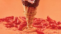 Di Texas ada es krim yang pernah viral dengan rasa yang unik. Bukan vanilla yang manis, sentuhan rasa Cheetos yang pedas. Foto: Taste of Home
