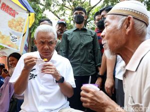 Ganjar Jajan Jasuke di Umbul Cokro Klaten