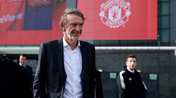 FILE PHOTO: Ineos chairman Jim Ratcliffe is pictured at Old Trafford in Manchester, Britain, March 17, 2023 REUTERS/Phil Noble/File Photo