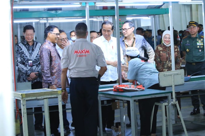 Jokowi di Pabrik Maspion