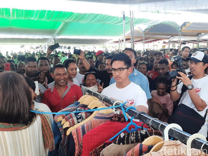Ketum PSI, Kaesang Pangarep, di Maumere, NTT, 27 Desember 2023. (Annisa Aulia Rahim/detikcom)