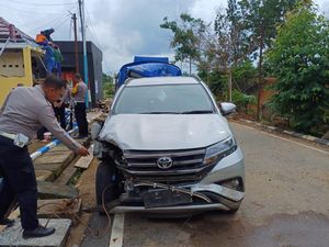 Penampakan Mobil Ketua KPU Lubuklinggau yang Tabrak Motor Tewaskan 2 Bocah