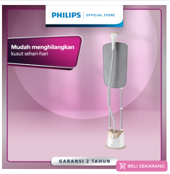 Philips Stand Steamer GC488/60 alat penguap dan perapi pakaian