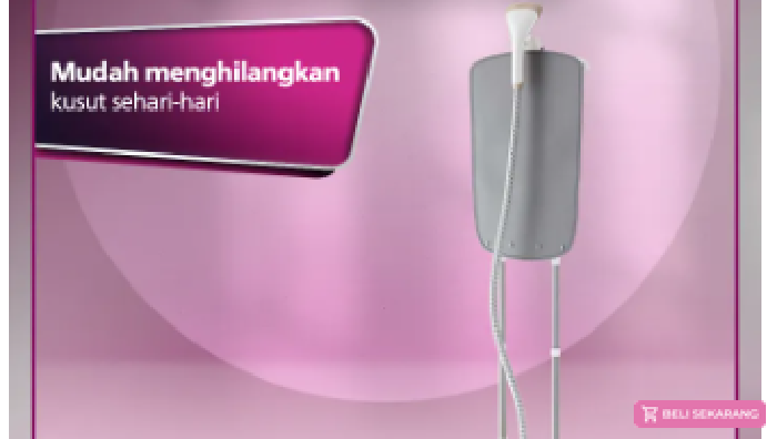 Philips Stand Steamer GC488/60 alat penguap dan perapi pakaian