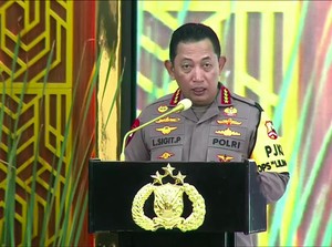 Kapolri Pimpin Rilis Akhir Tahun, Ketua KPU hingga Kompolnas Hadir