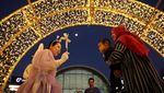 Potret Kelap-kelip Cahaya Natal Terangi Dubai