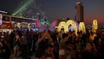 Potret Kelap-kelip Cahaya Natal Terangi Dubai