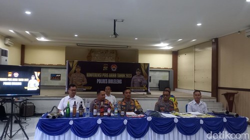 Rilis akhir tahun Polres Buleleng yang diselenggarakan di Gedung Anantha Wijaya Polres Buleleng, Rabu (27/12/2023).