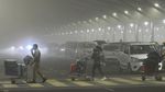 Saat New Delhi Diselimuti Kabut Tebal, Jarak Pandang Hampir Nol