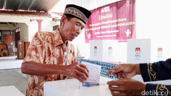 KPU Purworejo Gelar Simulasi Pemilu 2024, Rabu (27/12/2023)