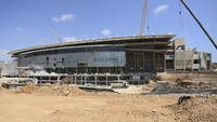 Kuli-kuli Proyek Renovasi Camp Nou Ribut, 2 Cedera 4 Ditahan