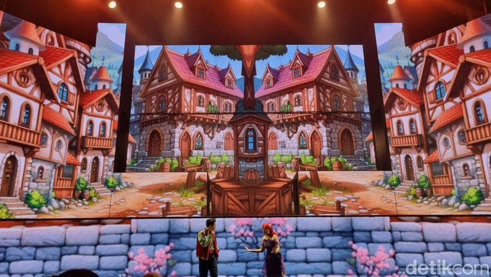 Show spesial Nataru di Trans Studio Cibubur.
