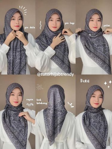 Tutoria hijab segi empat syari