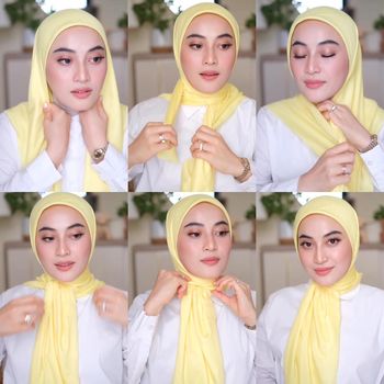 Tutorial hijab tanpa jarum pentul