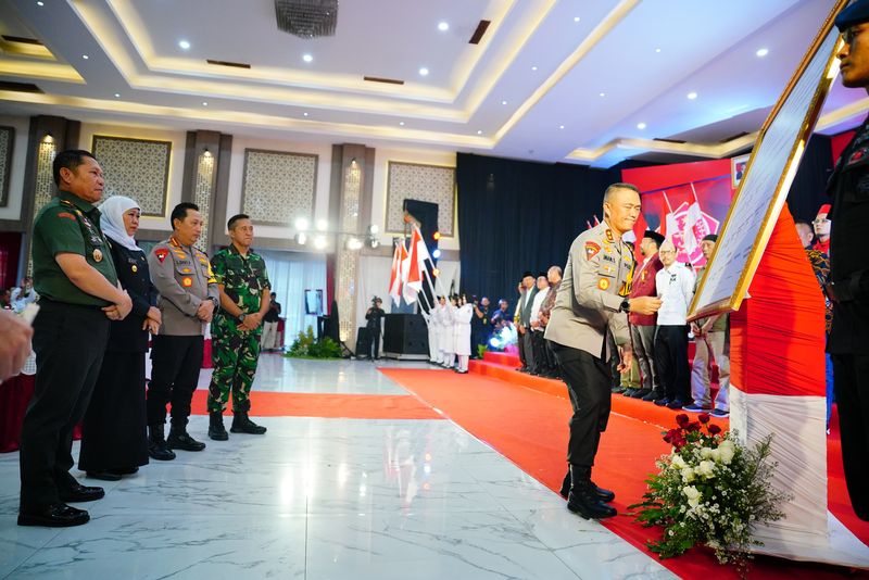 Deklarasi Pemilu Damai di Surabaya Jawa Timur
