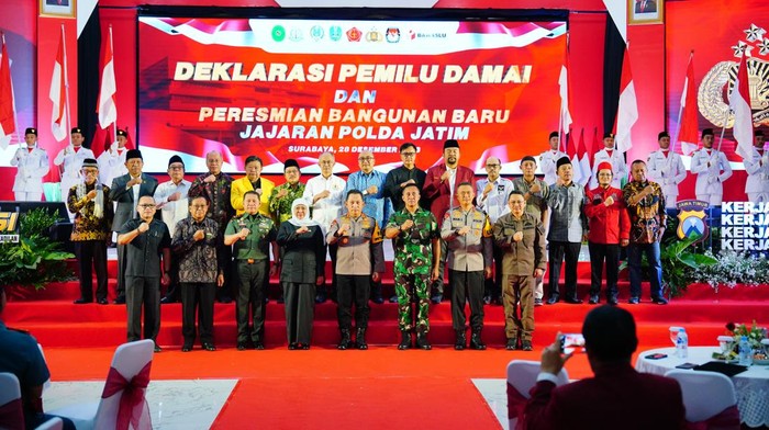 Deklarasi Pemilu Damai di Surabaya Jawa Timur