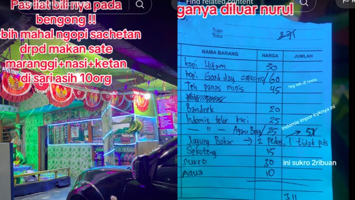 Getok harga di warkop Puncak
