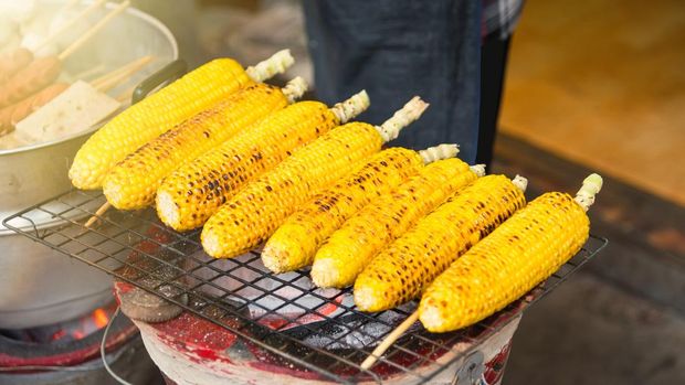 Ilustrasi jagung bakar