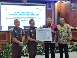 Kejati Banten-BPJS Ketenagakerjaan Tagih Tunggakan Perusahaan Capai Rp 33,5 M