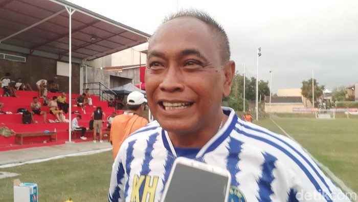 Kas Hartadi saat ditemui di Maguwoharjo Football Park, Sleman.
