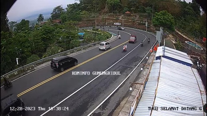 Kondisi arus lalin di Hargodumilah, pada Kamis (27/12/2023), pukul 16.38 WIB.