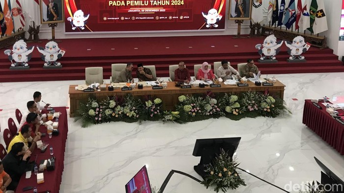 KPU gelar rapat pleno (Firda Cynthia Anggrainy Al Djokya/detikcom)