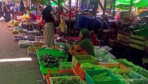 Suasana di Pasar Amahami, Kota Bima, Nusa Tenggara Barat (NTB), beberapa waktu lalu.