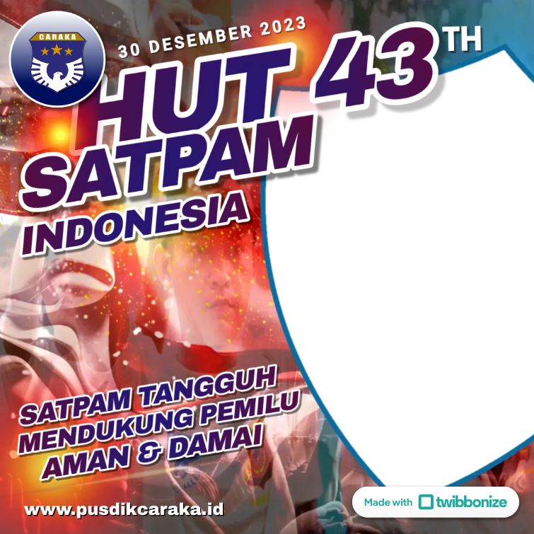 Twibbon HUT Ke-43 Satpam Tahun 2023